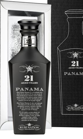 Rum Nation Panama 21 years - Decanter Black